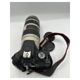 Canon EOS digital camera 200 mm lens