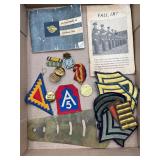 Military medal, patches and more