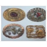 Antique sash pin brooches