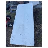 6' Plastic folding table