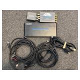 Black magic micro converter HDMI splitter & cords