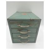 Vintage 6' Wards metal organizer box