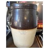 Antique 5 gal stoneware pottery crock
