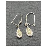 10k white gold earrings
