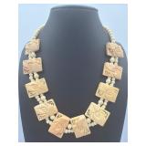 Vintage bone necklace