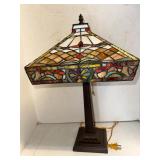 Tiffany style stained glass lamp