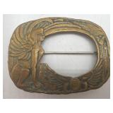 Antique Egyptian revival sash pin brooch