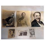 Autographed movie star portraits and postcards