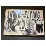 Vintage Nike Jordan Spike Lee framed poster