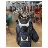 Wilson golf clubs and bag