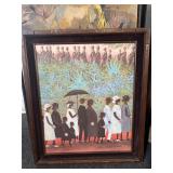 Ida Jackson framed lithograph on canvas