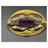 Antique Victorian G.L.P. Sash Pin brooch