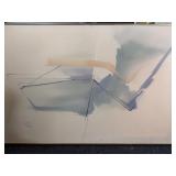 Signed Mid Century abstract art