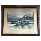 Signed John Mendoza watercolor painting