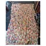 Vintage yo-yo quilt