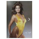 Vintage sealed Cindy Crawford poster