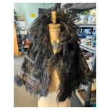 Antique Victorian velvet mourning cape
