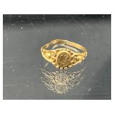 Antique 10k gold baby ring