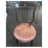 Neoclassical Lyre Back Accent Chair