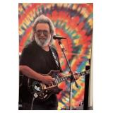 Sealed Jerry Garcia tie-dye playing guitar poster