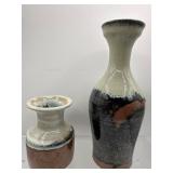 Mid century Studio Art pottery vases