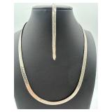 25 g Sterling silver necklace and bracelet