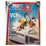 Vintage TIME VCR video Revolution poster