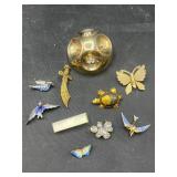 Vintage space-age style brooch and more