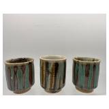 Japanese stoneware tea cups