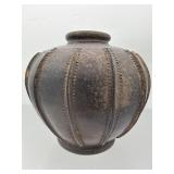 Signed Asian bulbous jar vase