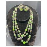 Vintage West Germany necklace and earrings set