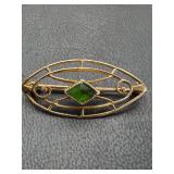 10K gold antique brooch 1 g