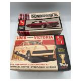 Vintage AMT Thunderbird & Victoria model car kits