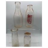 Vintage milk bottles & more