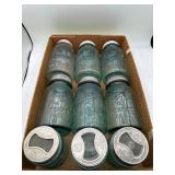 Vintage Blue mason jars