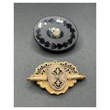 1880's gold filled brooches