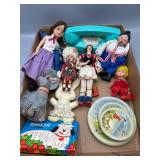 Vintage toy tin plates & more