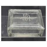 1940 veiled Prophet VP glass lidded box