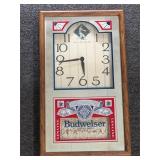 Vintage Budweiser baseball Clock