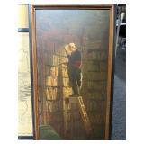 Framed the bookworm wall art