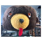 Vintage Bear Footstool - seat