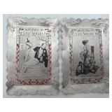 1904 St. Louis world fair novelty tin tip trays
