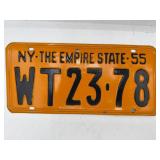1955 New York Empire State license plate