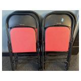 4 vintage Samsonite folding chairs
