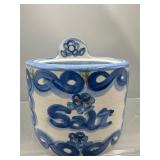 Stoneware  salt box