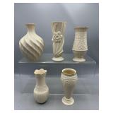 Vintage Lenox ivory porcelein vases