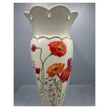 Lenox Poppies on pink Vase