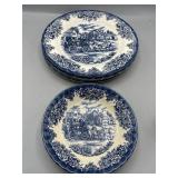 Royal Stanford coaching scene Blue dishes
