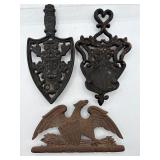 Vintage cast-iron trivets