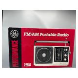 GE fm/am portable radio